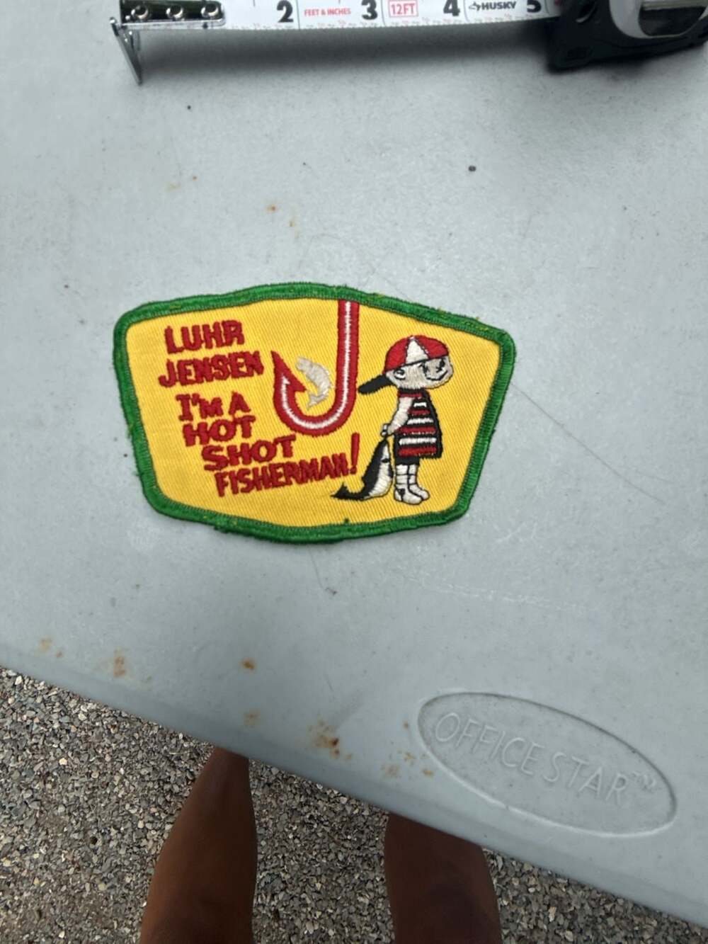 Luhr Jensen Hot Shot Fisherman Vintage Embroidered Patch